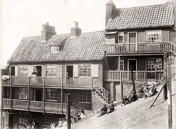 Cottages, probably Robin Hoods Bay Yorkshire