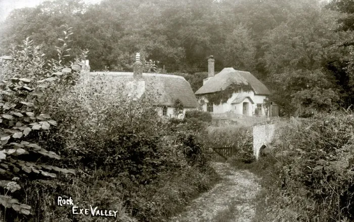 Framed Print : Cottages at Rock Copse - Exe Valley, Devon - near Tiverton Framed Print : Cottages at Rock Copse - Exe Valley, Devon - near Tiverton