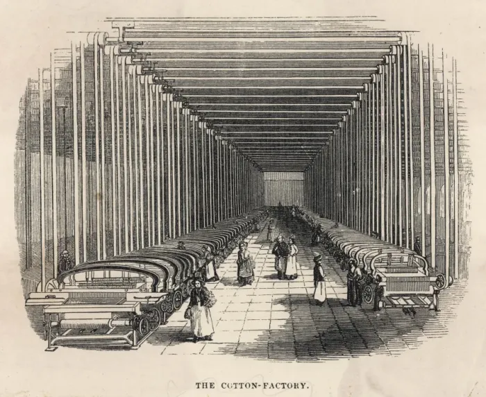 Framed Print : Cotton Factory Interior Framed Print : Cotton Factory Interior