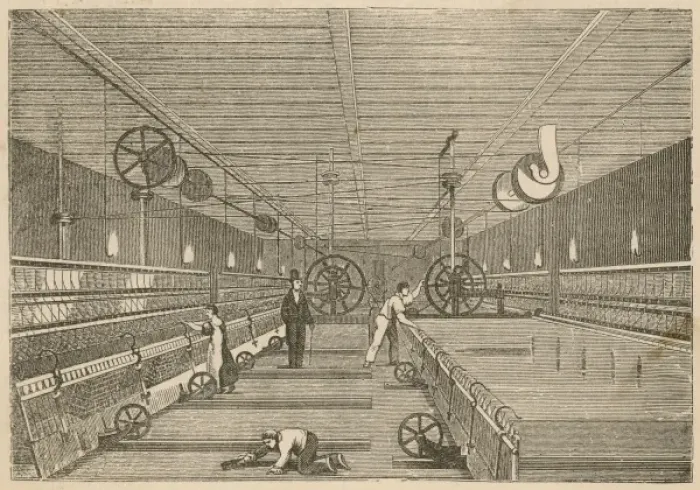 Framed Print : Cotton / Mule-Spinning Framed Print : Cotton / Mule-Spinning