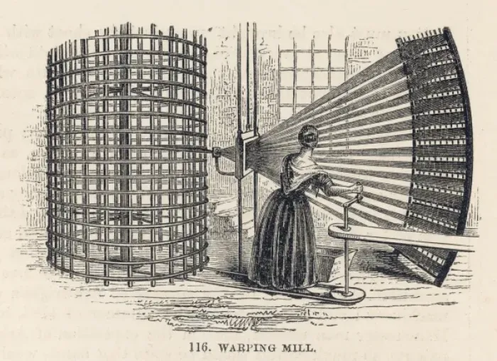 Framed Print : Cotton Warping Mill Framed Print : Cotton Warping Mill