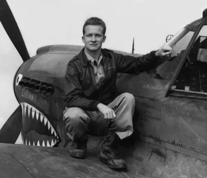 Framed Print : Couch, LH, AVG pilot and his P-40C Framed Print : Couch, LH, AVG pilot and his P-40C