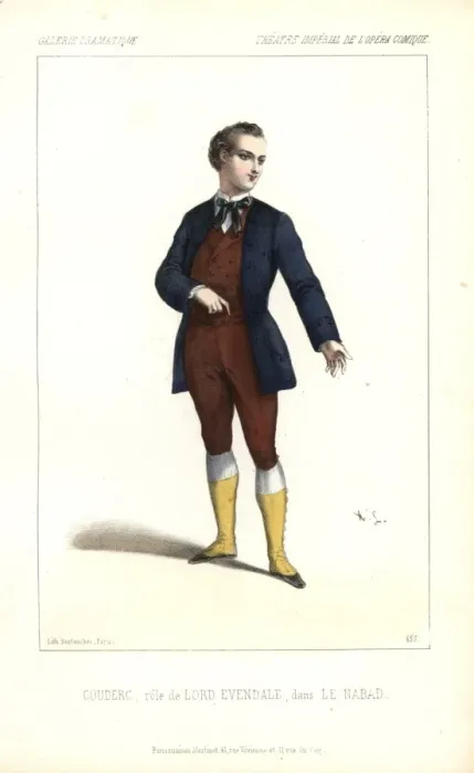 Framed Print : Couderc as Lord Evendale in Le Nabab at the Opera Comique Framed Print : Couderc as Lord Evendale in Le Nabab at the Opera Comique
