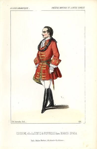 Couderc in uniform as the Comte de Pepinelli
