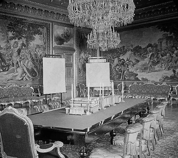 Council Room Royal Palace Stockholm Sweden early 1900s