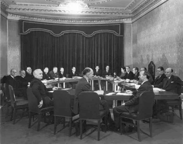 Framed Print : The Council of the Royal Aeronautical Society 1950 Framed Print : The Council of the Royal Aeronautical Society 1950