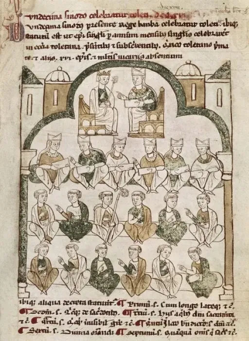 Framed Print : Council of Toledo (6th-7th c Framed Print : Council of Toledo (6th-7th c