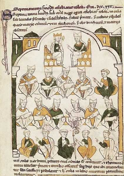 Council of Toledo (6th-7th c. ). Picture from