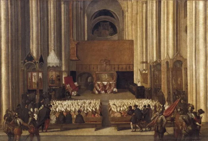 Framed Print : Council of Trent, 4th December 1563. ca. 1563 Framed Print : Council of Trent, 4th December 1563. ca. 1563