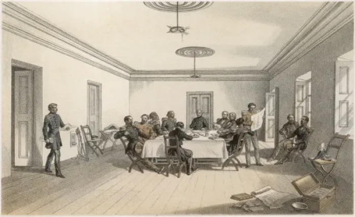 Framed Print : Council of War 1854 Framed Print : Council of War 1854