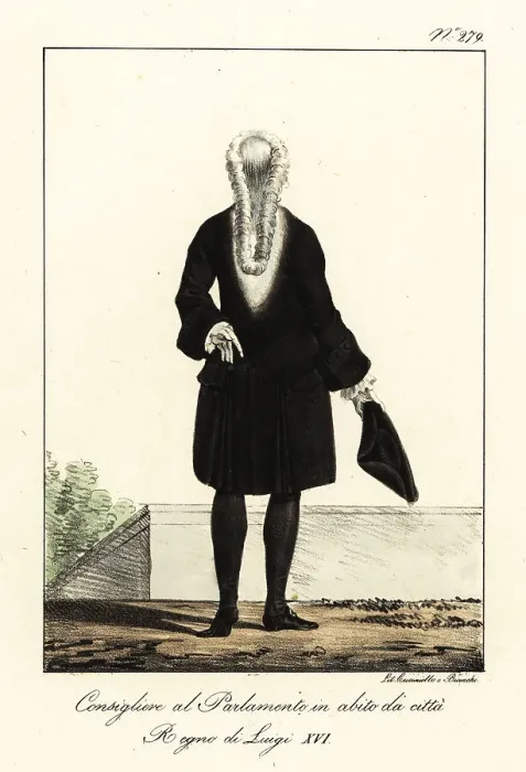 Framed Print : Councillor to Parliament in town costume, late 18th century Framed Print : Councillor to Parliament in town costume, late 18th century
