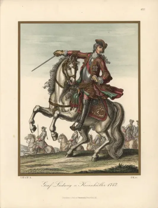 Framed Print : Count Ludwig Andreas von Kevenhuller (1683-1744) Framed Print : Count Ludwig Andreas von Kevenhuller (1683-1744)
