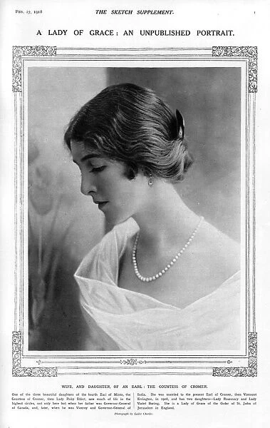 Countess of Cromer. Lady Cromer, formerly Lady Ruby Elliott