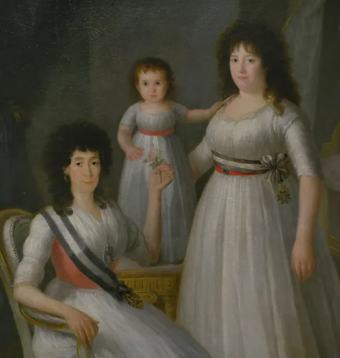 Framed Print : The Countess-Duchess of Benavente (?), accompanied Framed Print : The Countess-Duchess of Benavente (?), accompanied