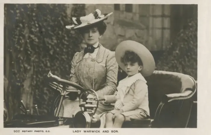 Framed Print : Countess of Warwick and her son Framed Print : Countess of Warwick and her son