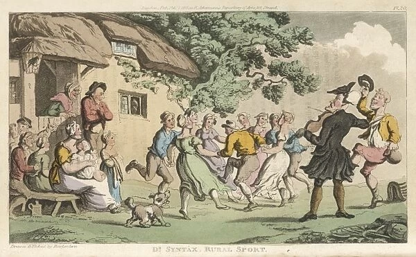 Country Dance in Village
