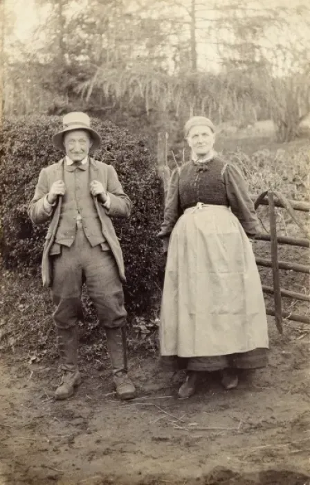 Framed Print : Country Farmer and his wife Framed Print : Country Farmer and his wife