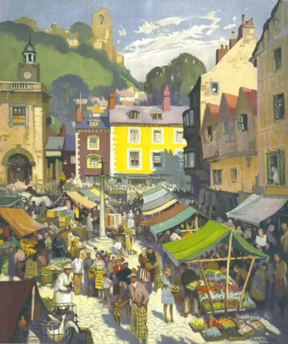 Framed Print : Country Market Place
