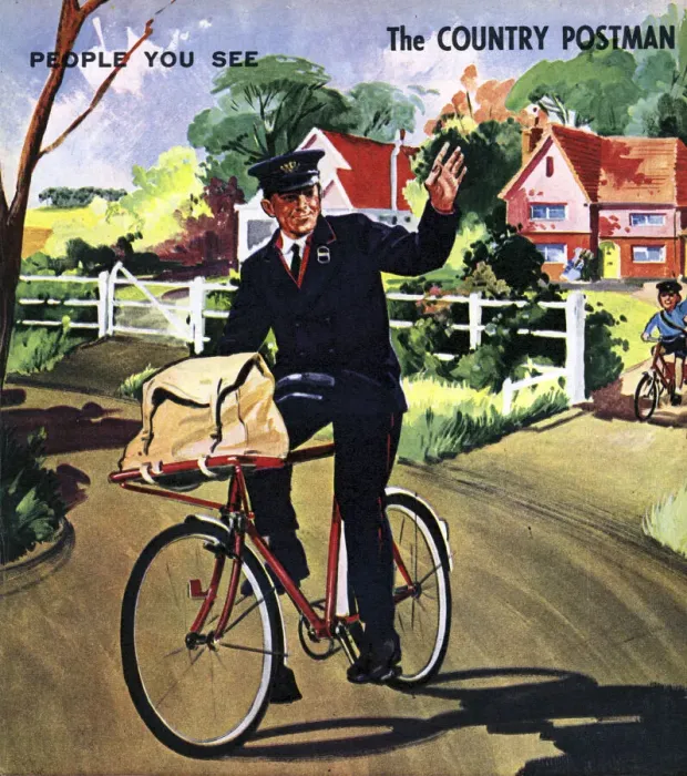 Framed Print : The Country Postman Framed Print : The Country Postman