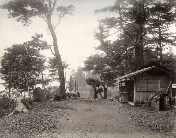 Framed Print : Country scene, Japan, c. 1890 s Framed Print : Country scene, Japan, c. 1890 s