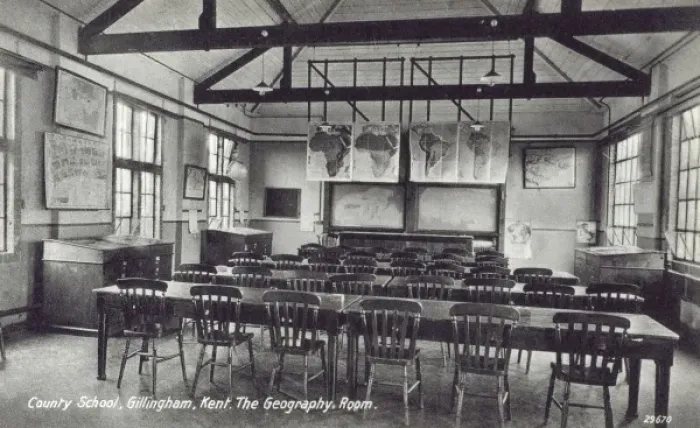 Framed Print : County School, Gillingham, Kent Framed Print : County School, Gillingham, Kent