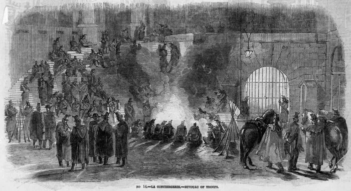 Framed Print : Coup: Troops Bivouac Framed Print : Coup: Troops Bivouac