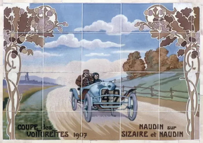 Framed Print : Coupe de Voiturettes 1907 Framed Print : Coupe de Voiturettes 1907