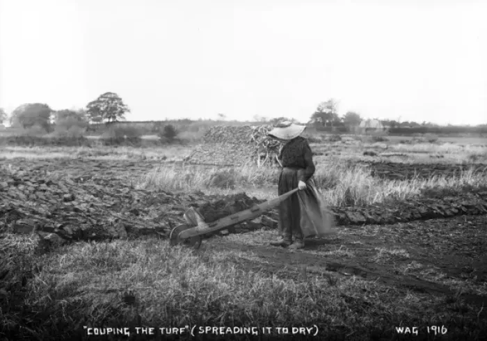 Framed Print : Couping the Turf (Spreading It to Dry) Framed Print : Couping the Turf (Spreading It to Dry)