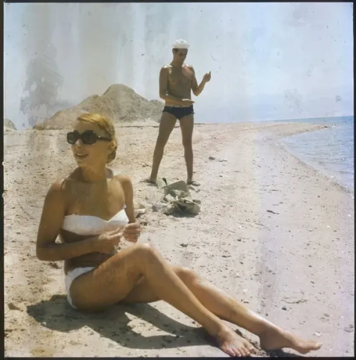 Framed Print : Couple on a Beach Framed Print : Couple on a Beach