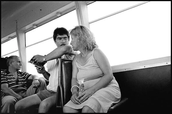 Couple on a bus, Spain