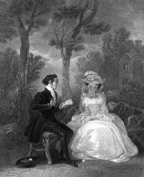 Framed Print : Couple courting: The Triumph of Poetry Framed Print : Couple courting: The Triumph of Poetry