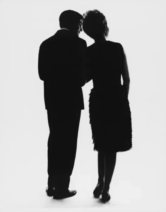 Framed Print : Couple in Formal Dress Framed Print : Couple in Formal Dress