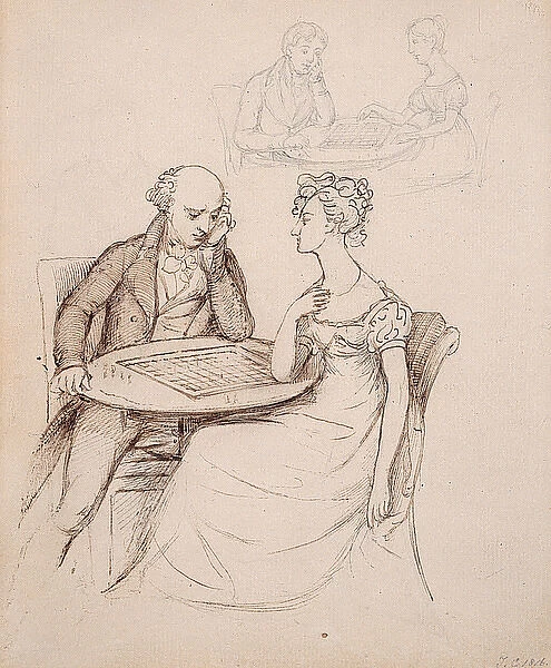Couple at Games Table