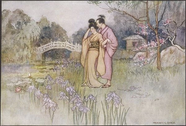 Couple in Garden 1910