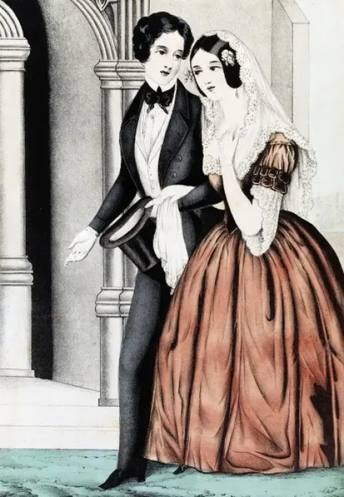 Framed Print : Couple getting married Framed Print : Couple getting married