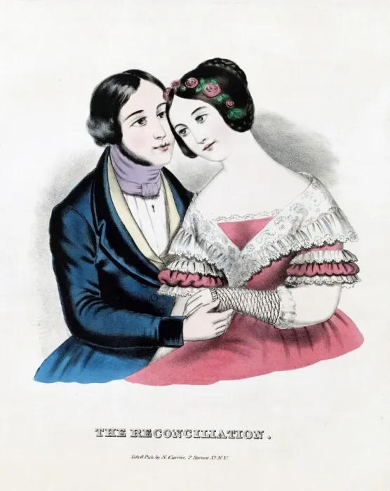 Framed Print : Couple making up after argument Framed Print : Couple making up after argument