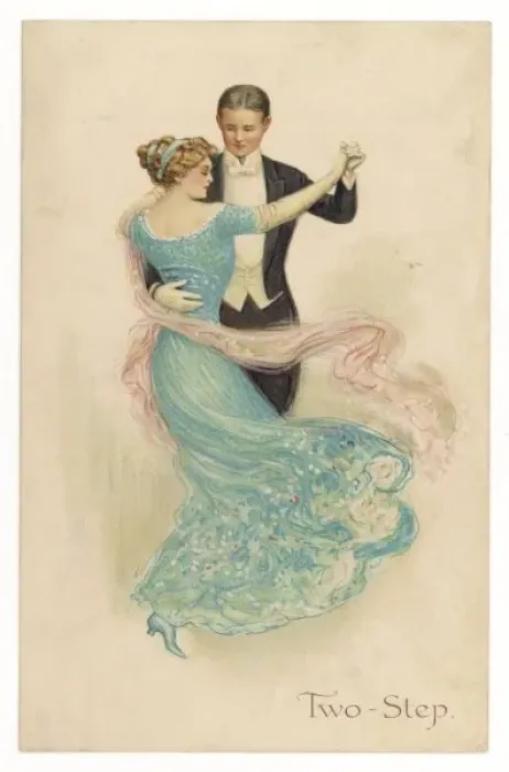 Framed Print : Couple do the Two-Step Framed Print : Couple do the Two-Step