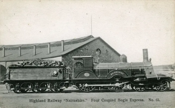 Framed Print : Four Coupled Bogie Express Nairnshire, Inverness Framed Print : Four Coupled Bogie Express Nairnshire, Inverness