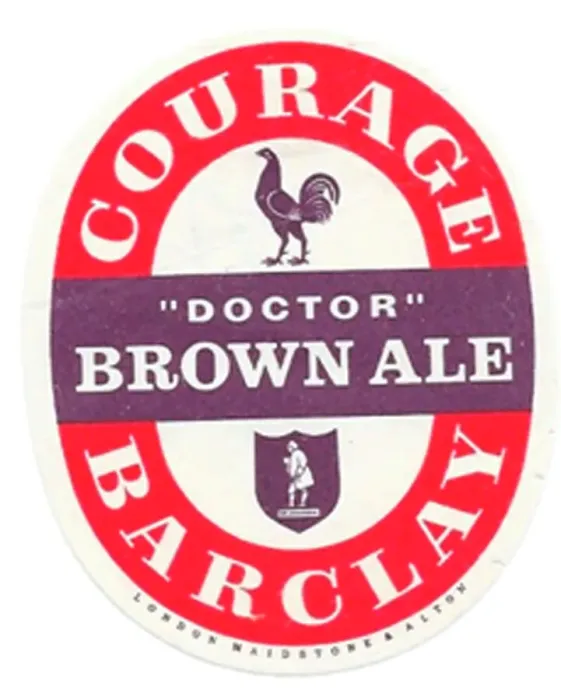 Framed Print : Courage Barclay Doctor Brown Ale Framed Print : Courage Barclay Doctor Brown Ale