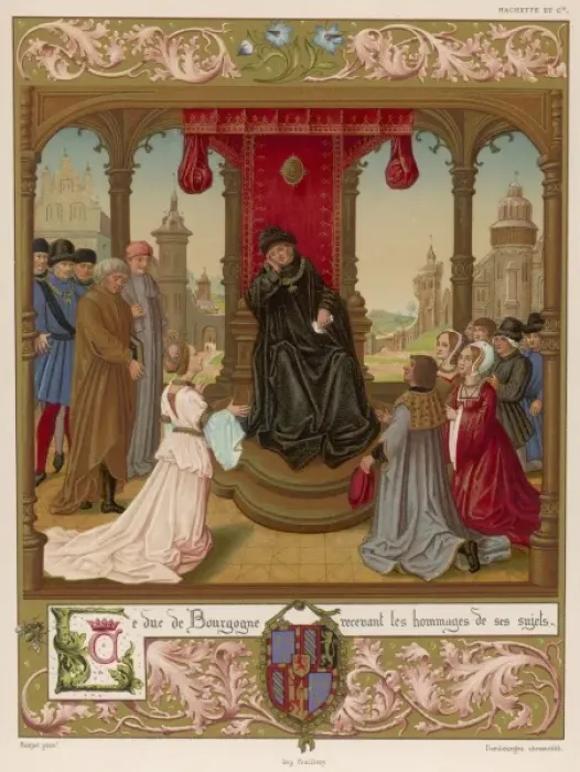 Framed Print : Court of Burgundy Framed Print : Court of Burgundy