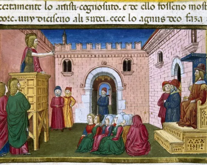 Framed Print : The Court of Herod with John the Baptist chained at the inst Framed Print : The Court of Herod with John the Baptist chained at the inst