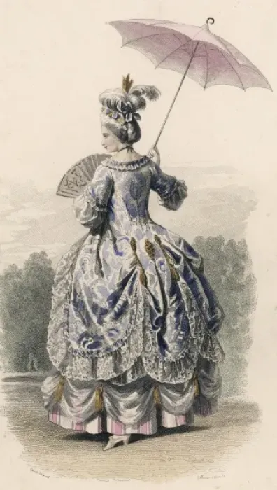 Framed Print : Court Lady 1715 Framed Print : Court Lady 1715