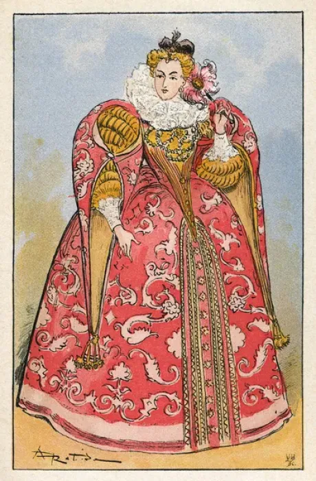 Framed Print : Court Lady Ca 1580 Framed Print : Court Lady Ca 1580