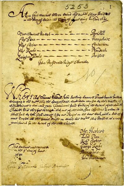 Court Martial document