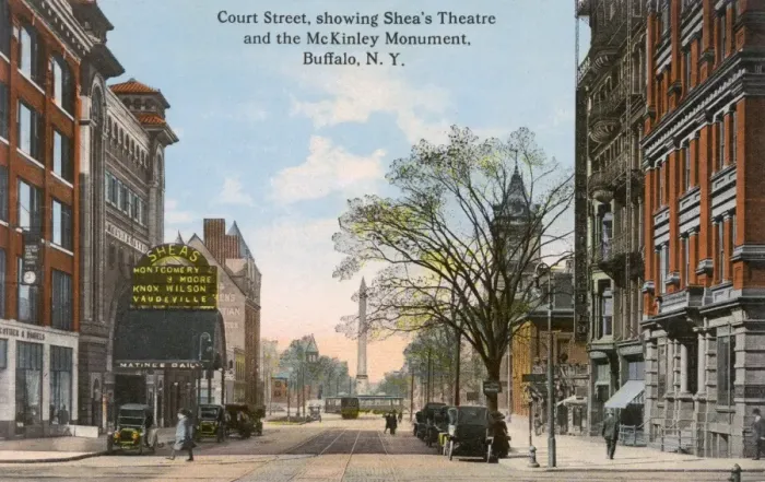 Framed Print : Court Street, Buffalo, New York State, USA Framed Print : Court Street, Buffalo, New York State, USA