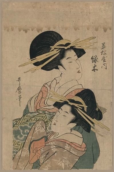 The courtesan Midorigi of Okamatsu-ya