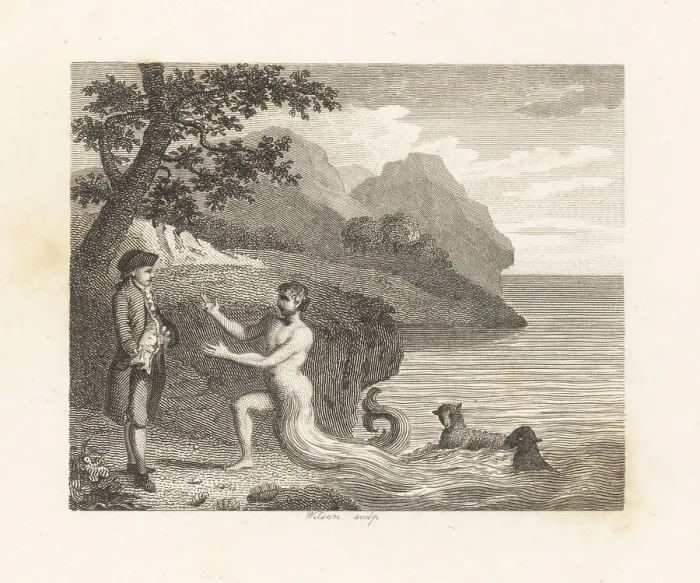 Framed Print : The Courtier and Proteus Framed Print : The Courtier and Proteus