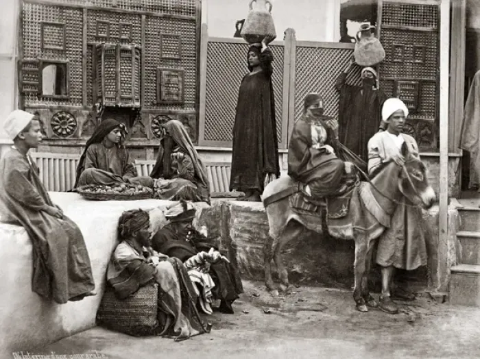 Framed Print : Courtyard, Cairo, Egypt, circa 1880s Framed Print : Courtyard, Cairo, Egypt, circa 1880s