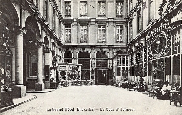 Courtyard of the Grand Hotel, Brussels, Belgium