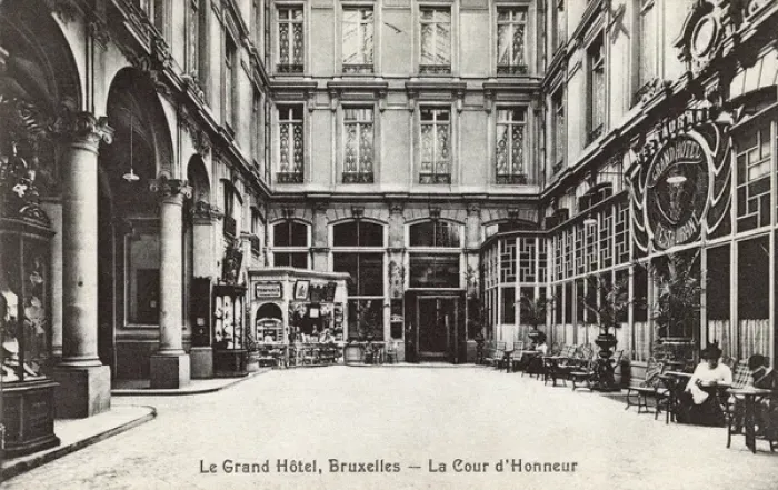 Framed Print : Courtyard of the Grand Hotel, Brussels, Belgium Framed Print : Courtyard of the Grand Hotel, Brussels, Belgium